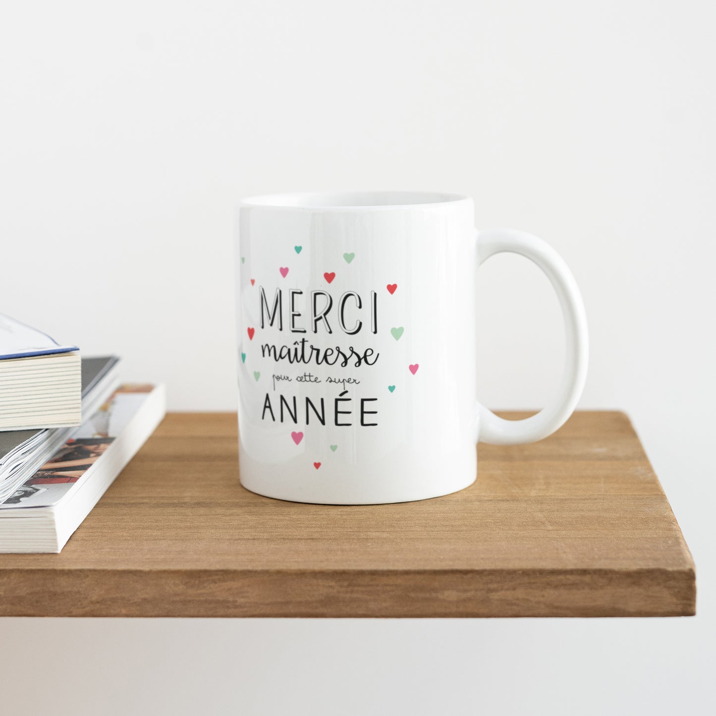 Mug Objets Blanc Merci maitresse photo N° 4