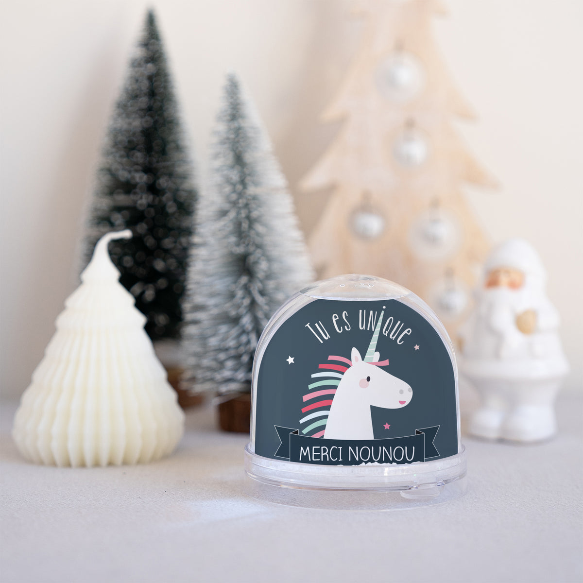 Boule à neige Fin d'année Verre Licorne Magique photo N° 4