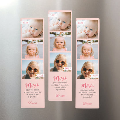 Tirage photo Photos Lot de 3, magnétique Merci les nounous ! photo N° 1
