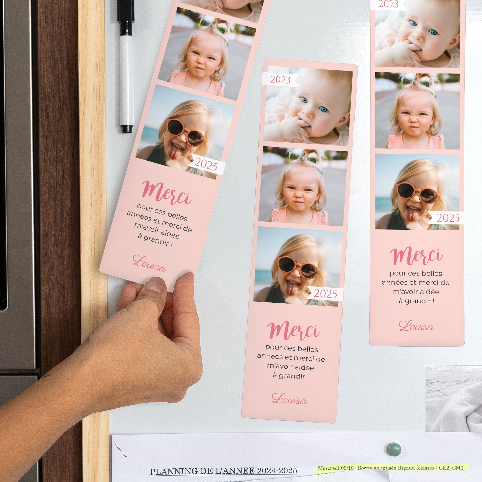 Tirage photo Photos Lot de 3, magnétique Merci les nounous ! photo N° 2