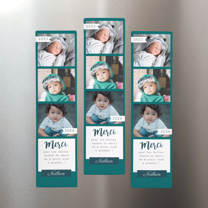 Tirage photo Photos Lot de 3, magnétique Merci Atsem ! photo N° 1