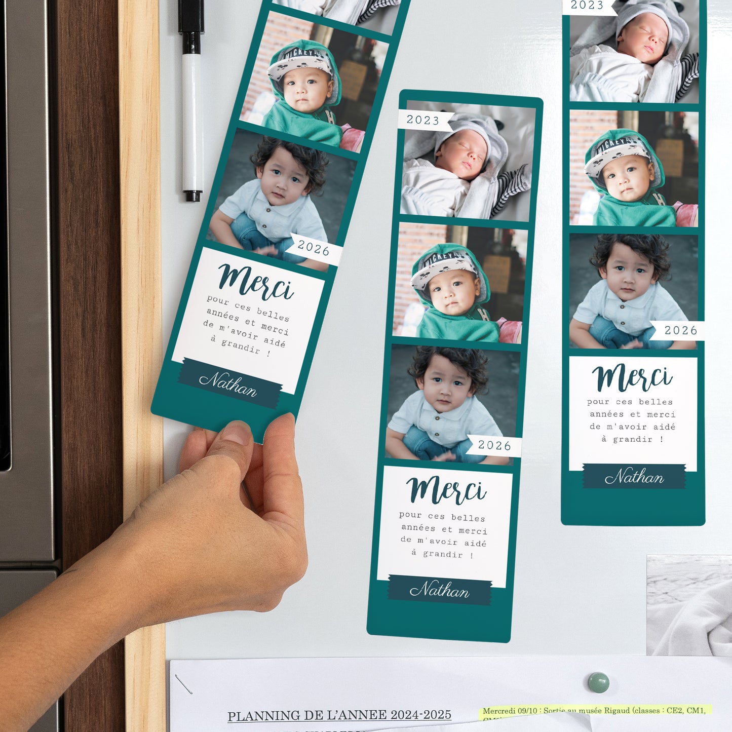 Tirage photo Photos Lot de 3, magnétique Merci Atsem ! photo N° 2