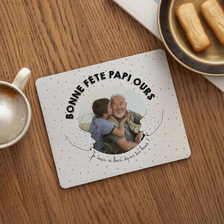 Tapis de souris Objets Rectangle Papi Ours photo