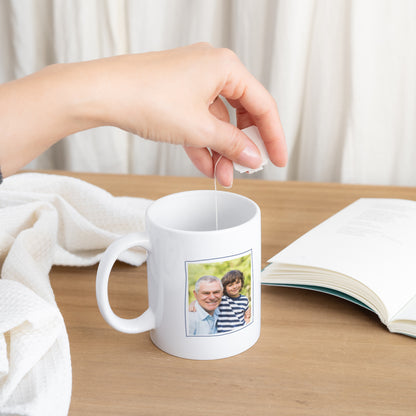 Mug Objets Blanc Super papi photo N° 3