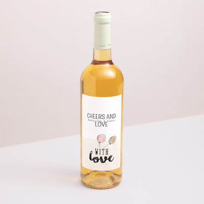 Etiquette bouteille Mariage Portrait 2CV Citroen photo N° 1