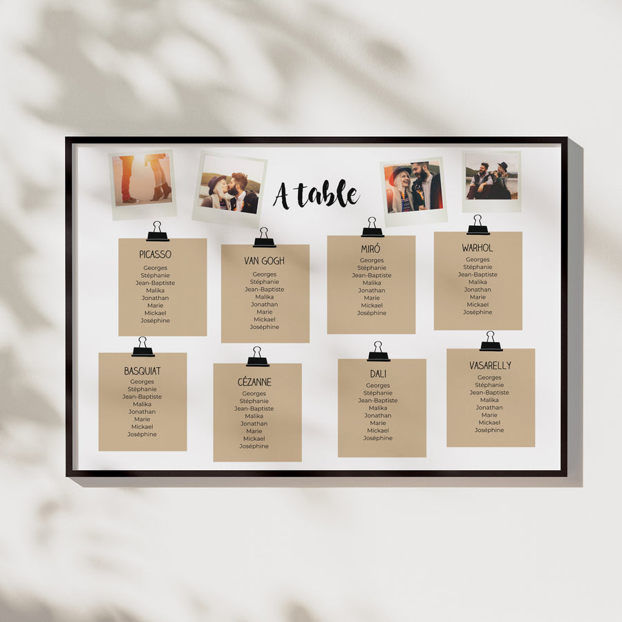 Affiche Photos Paysage 90 x 60 cm Plan de table Art photo