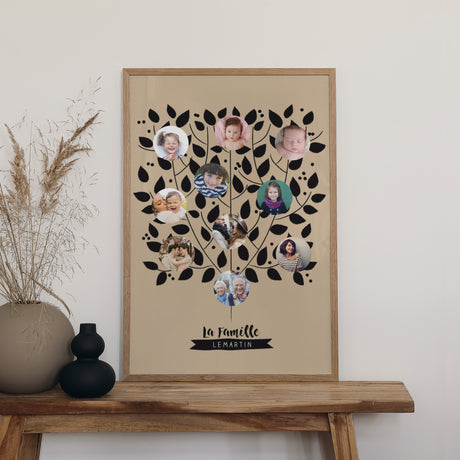 Affiche Fin d'année Portrait 60 x 90 cm Arbre de la famille