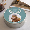 Boite métallique Objets Ronde Cerf photo N° 1