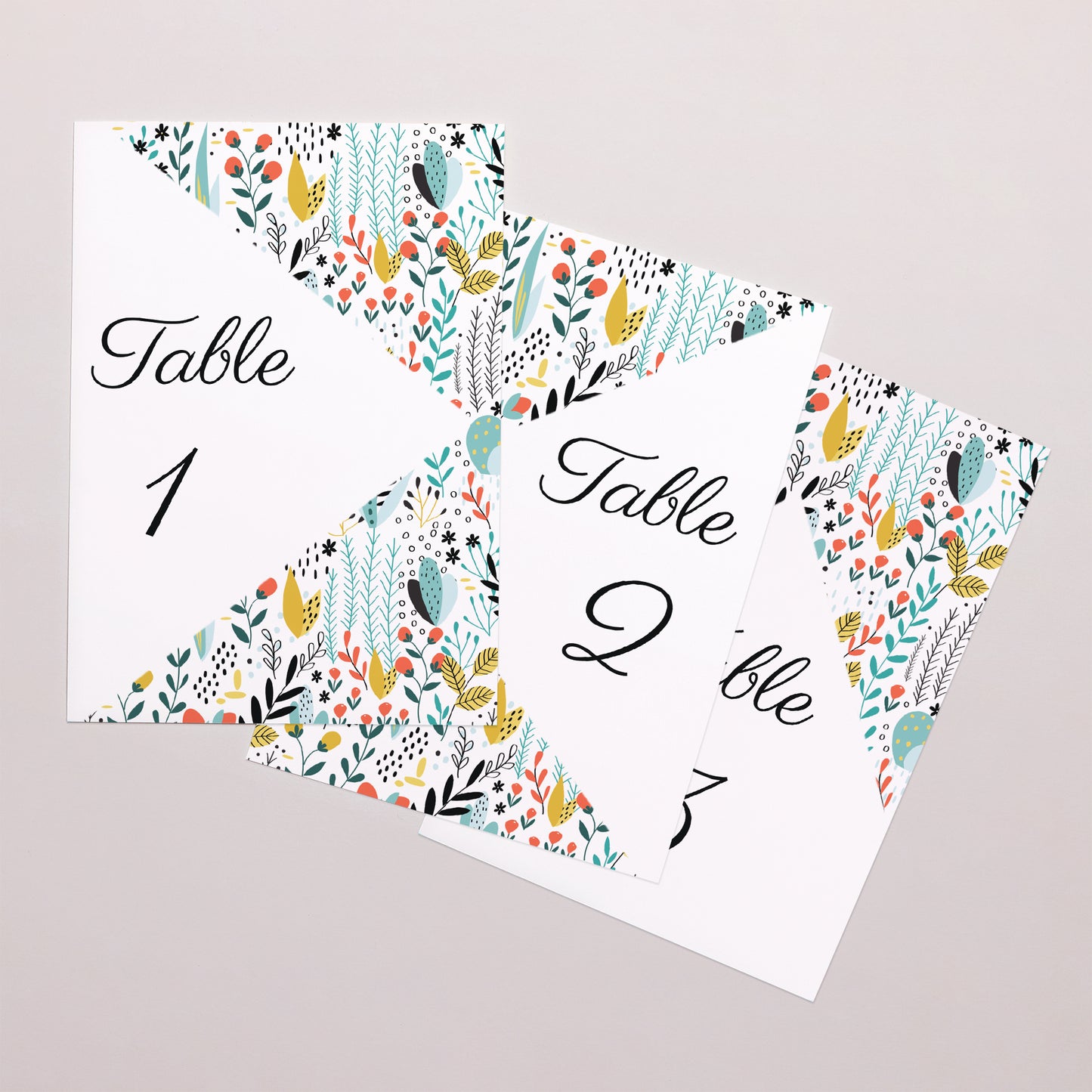 Marque table Mariage Rectangle Prairie sauvage photo N° 1