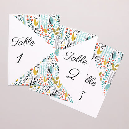 Marque table Mariage Rectangle Prairie sauvage photo N° 1