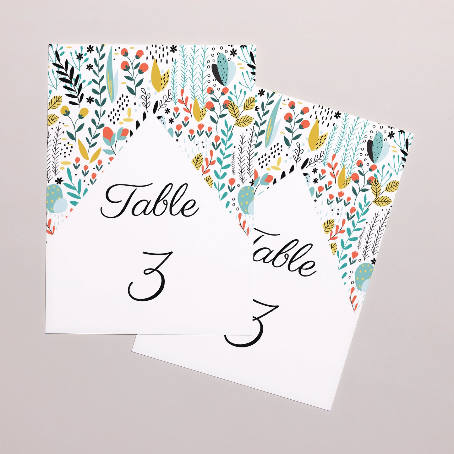 Marque table Mariage Rectangle Prairie sauvage photo N° 2