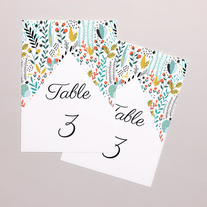 Marque table Mariage Rectangle Prairie sauvage photo N° 2