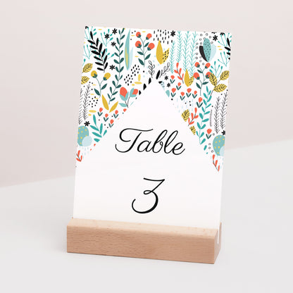 Marque table Mariage Rectangle Prairie sauvage photo N° 3