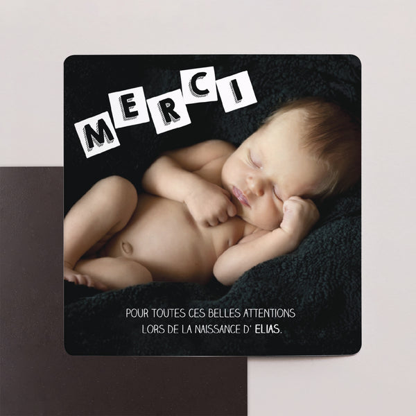 Remerciements Naissance Lot de 9, magnétique Alphabet de bébé photo