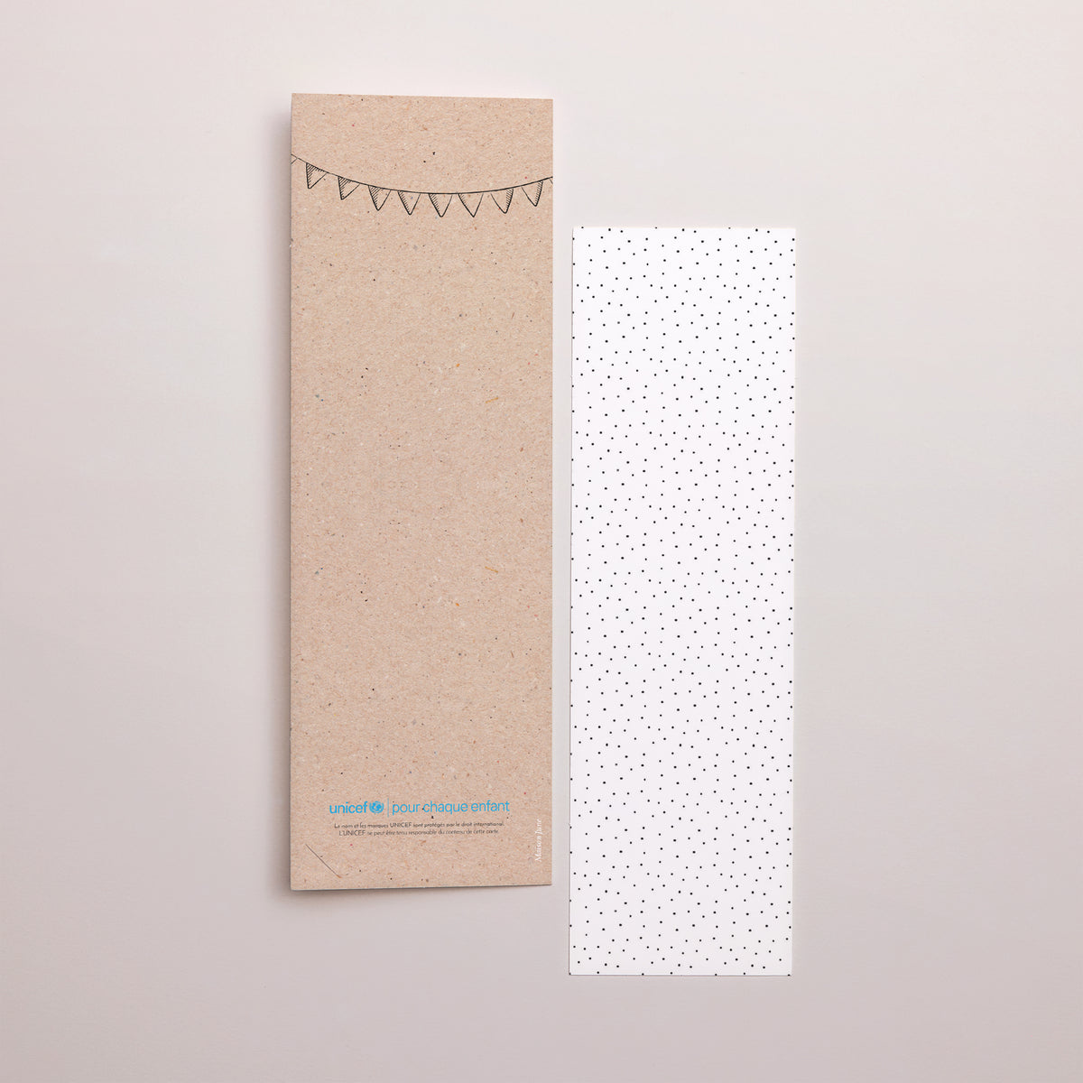 Faire-part Naissance Marque-page photo Pictos Kraft photo N° 3