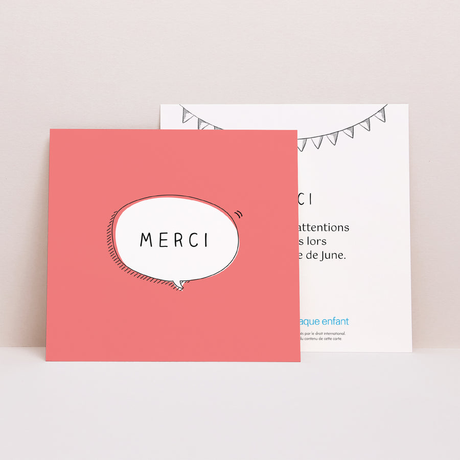 Remerciements Naissance Carré Bienvenue photo