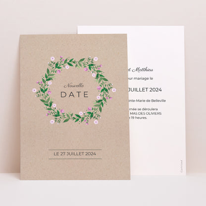 Invitations Mariage Portrait Nature en fête photo N° 1