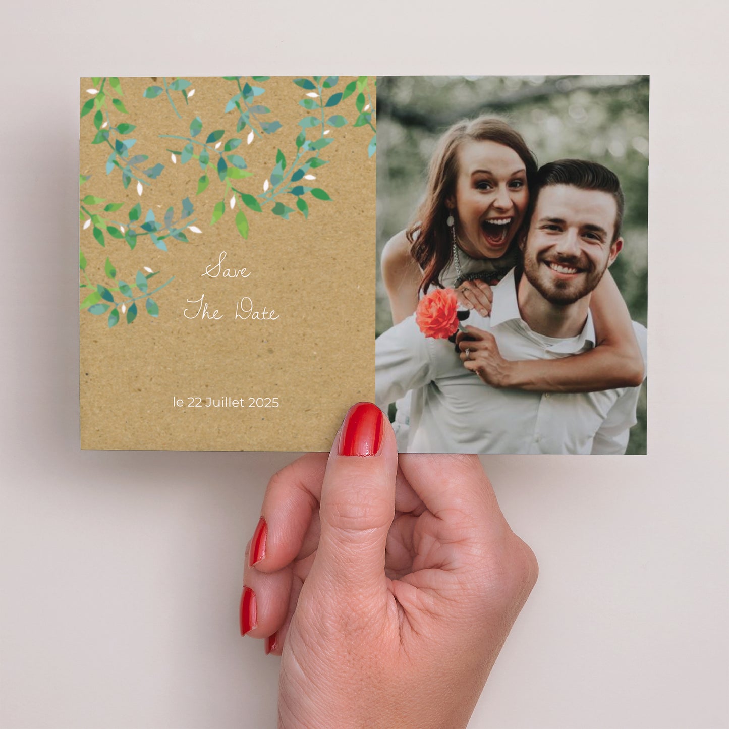 Save the date Mariage Paysage Nature & Kraft photo N° 3