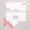Faire-part Mariage Pochette 2 cartes, étiquette Fleurs d'été II photo N° 4