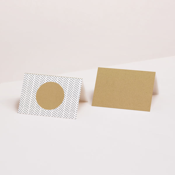 Marque-place Mariage 2 volets Traits & Kraft photo