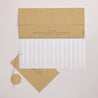 Faire-part Mariage Pochette 2 cartes, étiquette Traits & Kraft photo N° 4