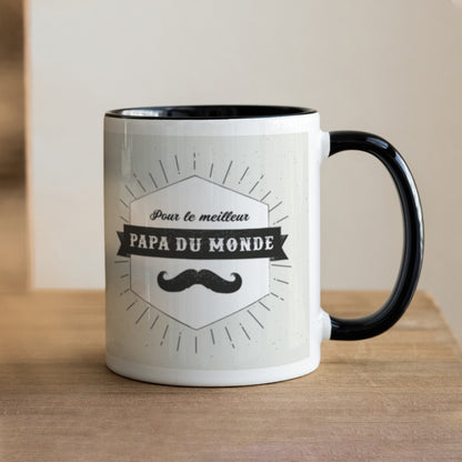 Mug Objets Noir Best Papa photo N° 1