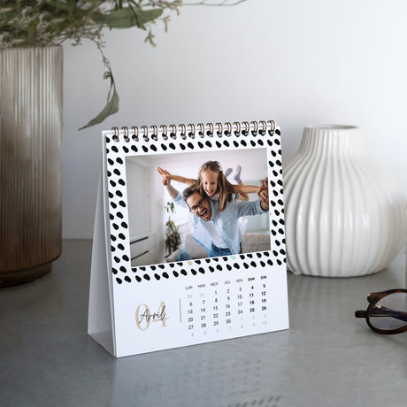 Calendrier Fin d'année Bureau, chevalet Motifs décoratifs