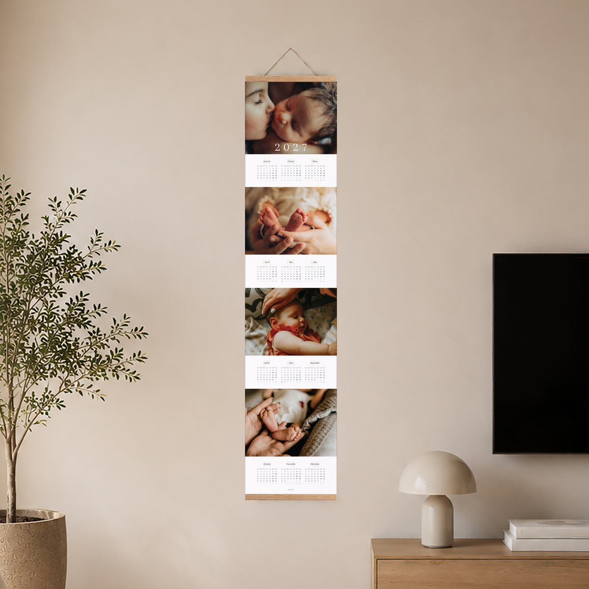 Calendrier Fin d'année Papier Famille chérie photo N° 2