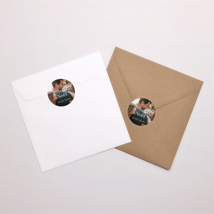 Sticker Fin d'année Rond Famille chérie photo N° 3