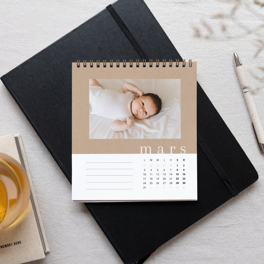 Calendrier Fin d'année Bureau, chevalet Portraits de famille photo N° 3