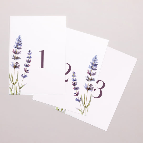 Marque table Mariage Rectangle Bouquet de Lavande photo