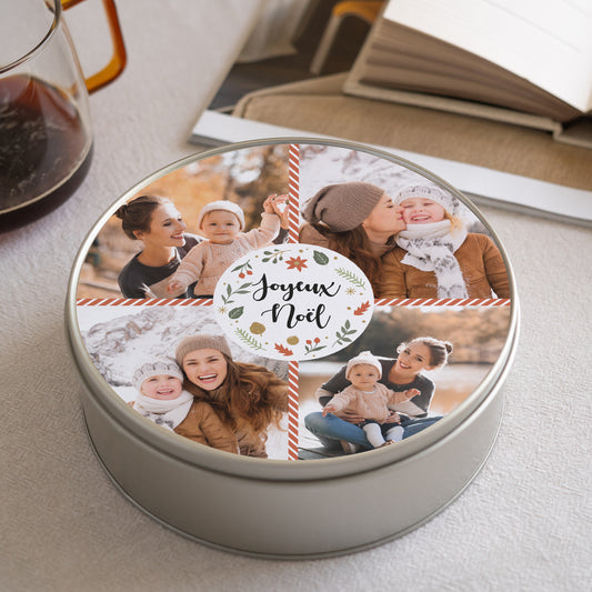 Boite métallique Objets Ronde Noël tout doux photo