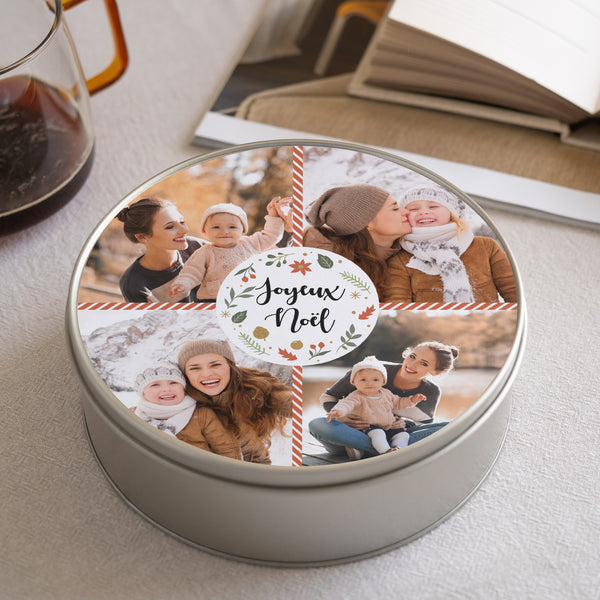 Boite métallique Objets Ronde Noël tout doux photo