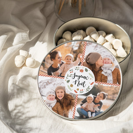 Boite métallique Objets Ronde Noël tout doux
