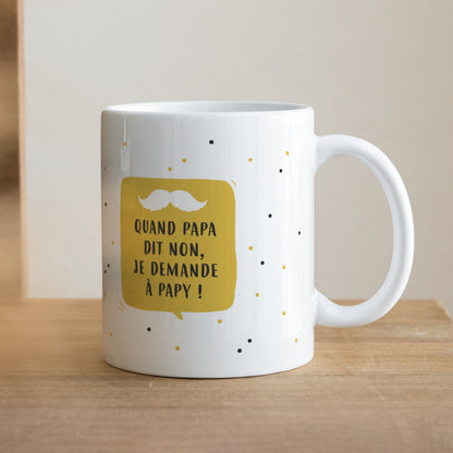 Mug Objets Blanc Mon papy photo N° 1