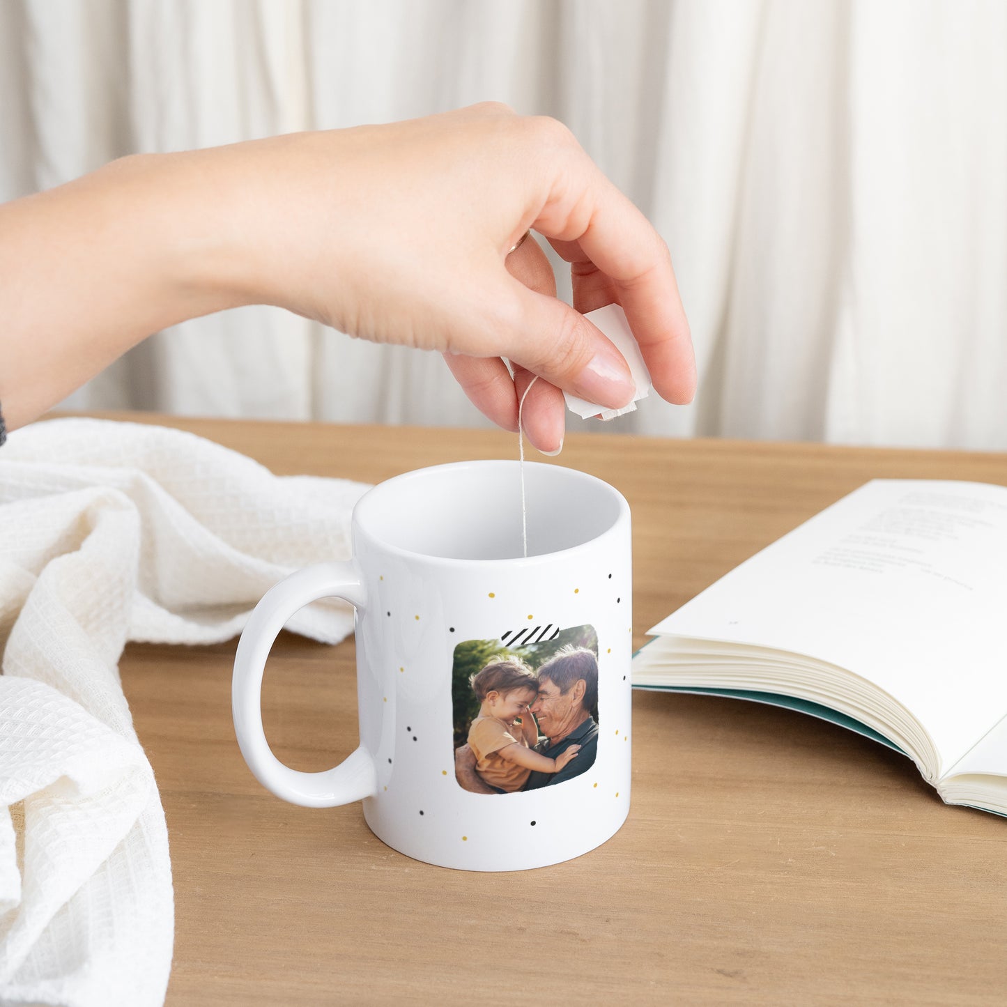 Mug Objets Blanc Mon papy photo N° 3