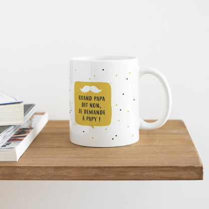 Mug Objets Blanc Mon papy photo N° 4