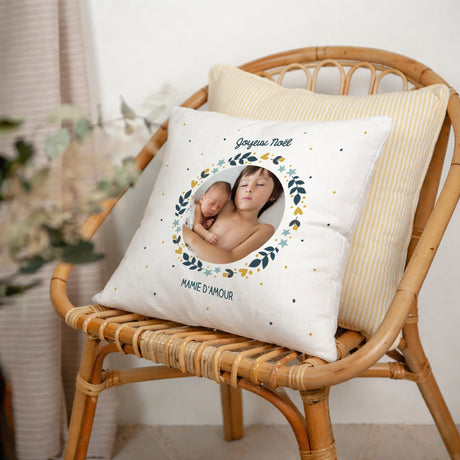 Coussin Objets Beige naturel Mamie Noël
