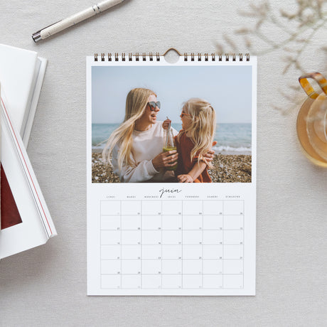 Calendrier Fin d'année Mural A4 Classique photographique