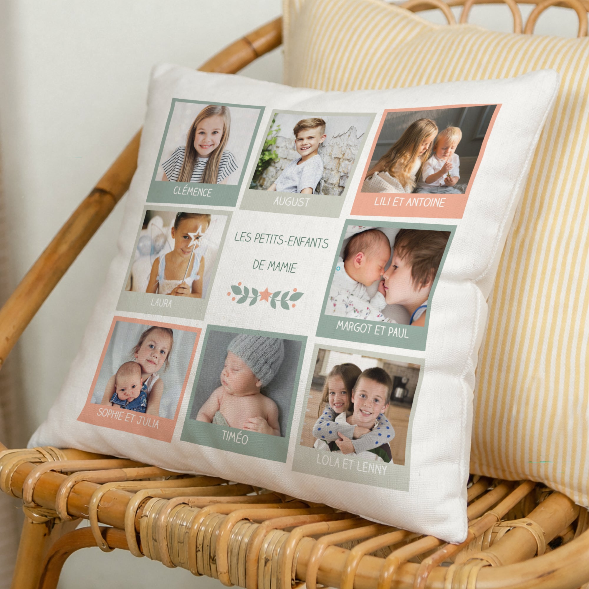 Coussin Objets Beige naturel Super Mamie photo N° 1