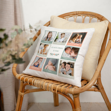Coussin Objets Beige naturel Super Mamie
