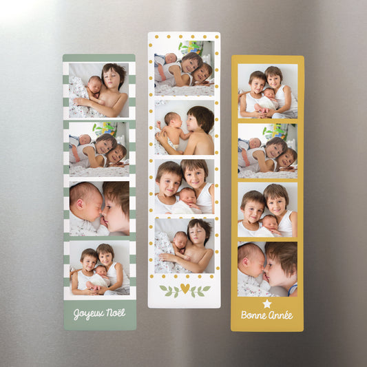 Tirage photo Photos Lot de 3, magnétique Vert & Jaune photo