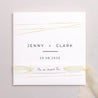 Faire-part Mariage Pochette carrée, 3 cartes, étiquette Minimaliste Chic photo N° 1