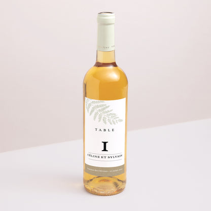 Etiquette bouteille Mariage Portrait Verdoyant photo N° 1