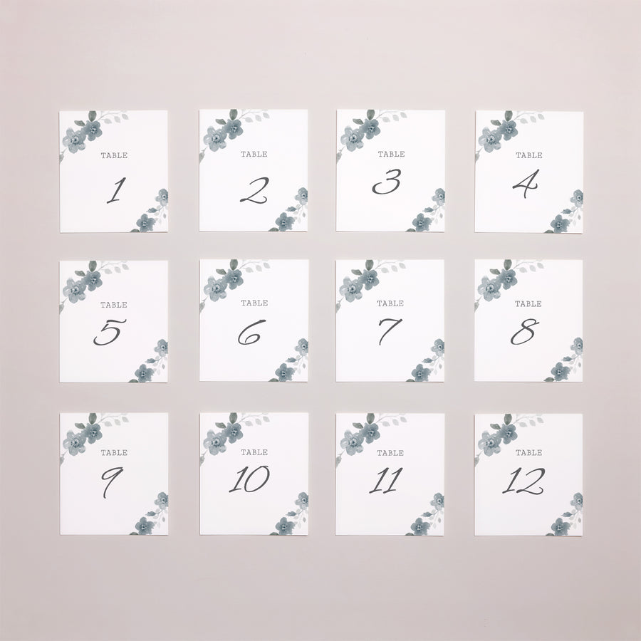 Tirage photo Mariage Lot de 12 Bleu botanique photo