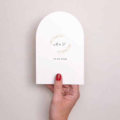 Menu Mariage Arche Végétal minimal photo N° 2