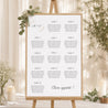 Plan de table Mariage Portrait 60 x 90 cm Végétal minimal photo N° 1