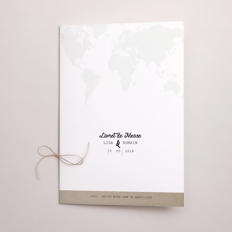 Livret de messe Mariage Double volet Time To Love photo