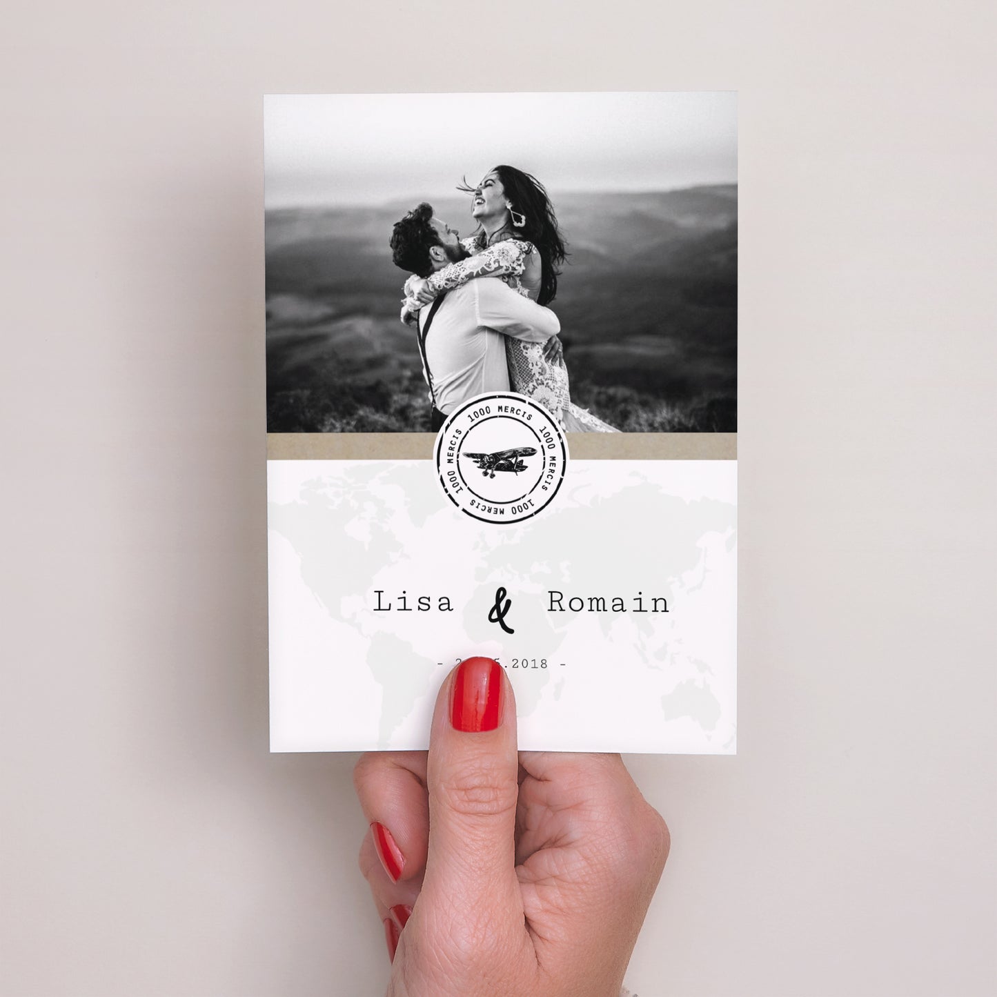 Invitations Mariage Portrait Time To Love photo N° 2