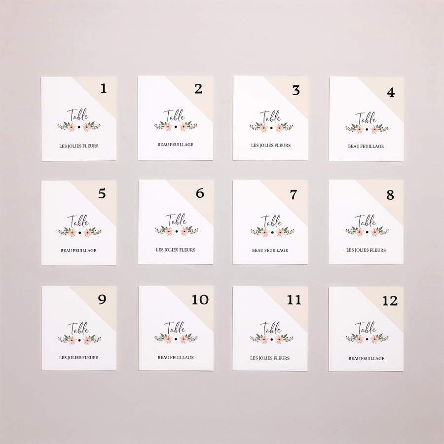 Tirage photo Mariage Lot de 12 Douceur des fleurs photo